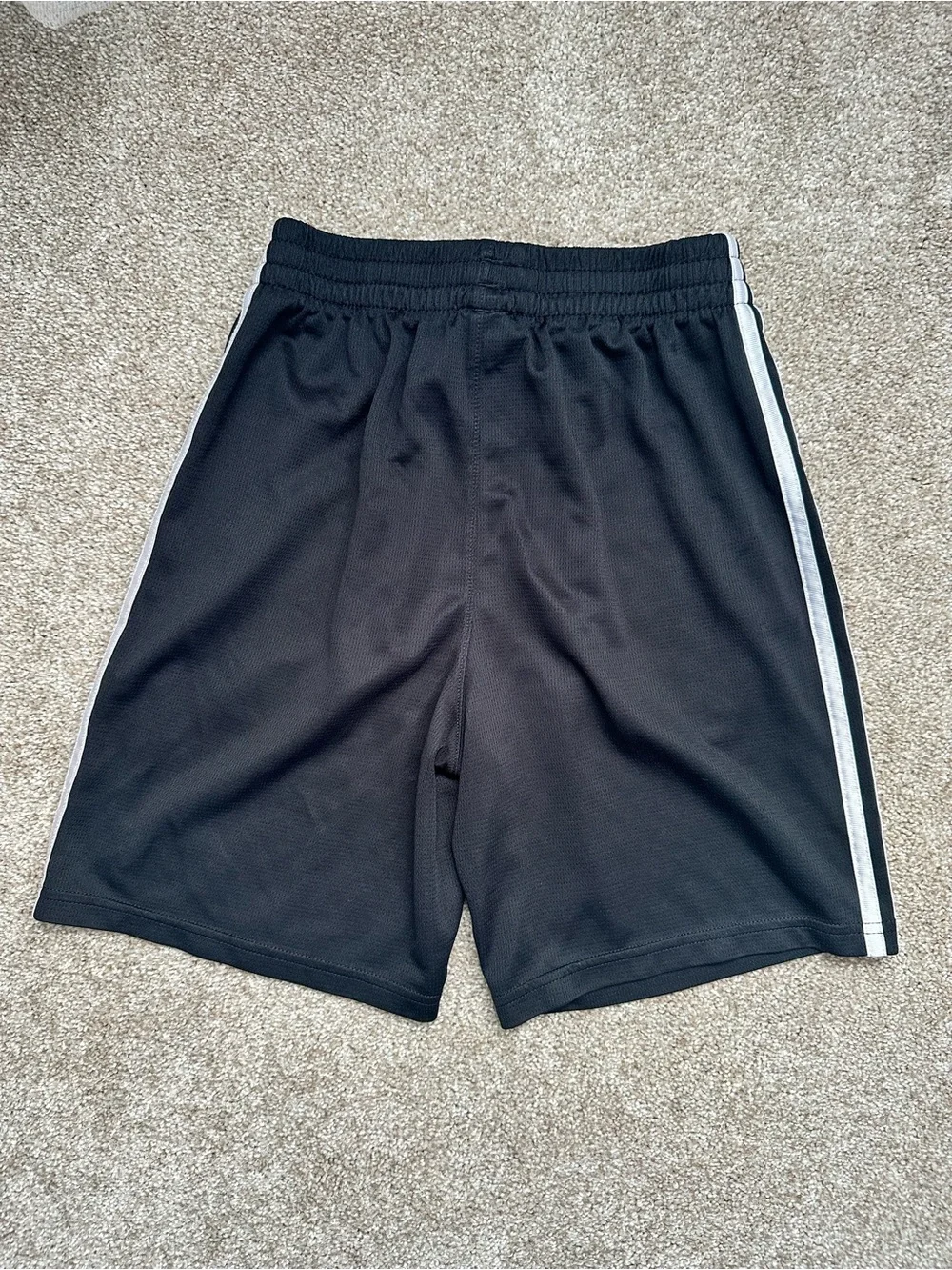 2 Pair Adidas Classic 3 Strip Shorts Blue Black Boys Medium 10/12